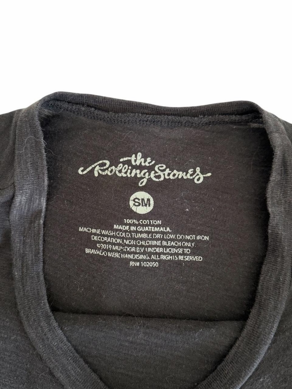 The Rolling Stones 1975 US Tour Graphic Tee Black Size Small - Picture 5 of 6